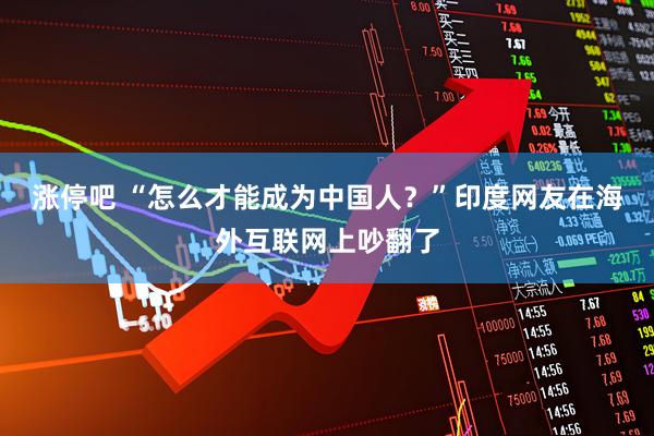 涨停吧 “怎么才能成为中国人？”印度网友在海外互联网上吵翻了